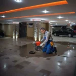 لوله پارکینگ بازکردن گرفتگی لوله فاضلاب حیاط تهران فوری