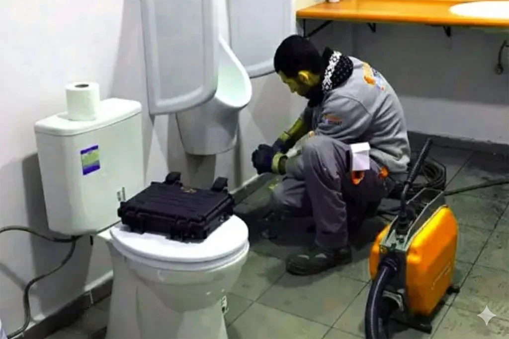 رفع گرفتگی توالت فرنگی تهران