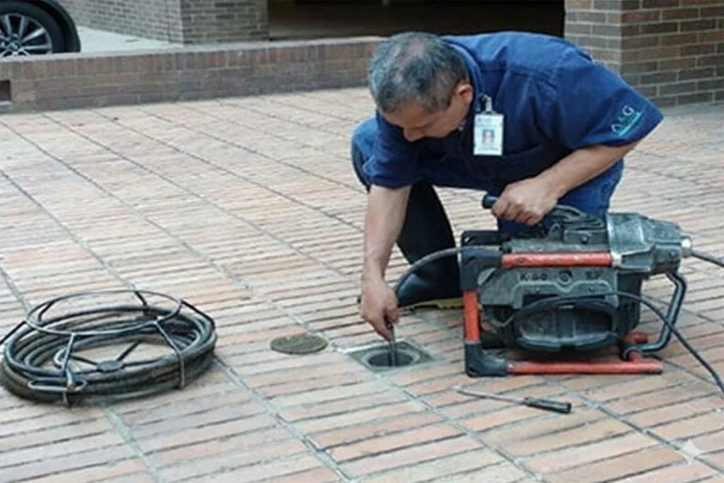 رفع گرفتگی لوله حیاط تهران