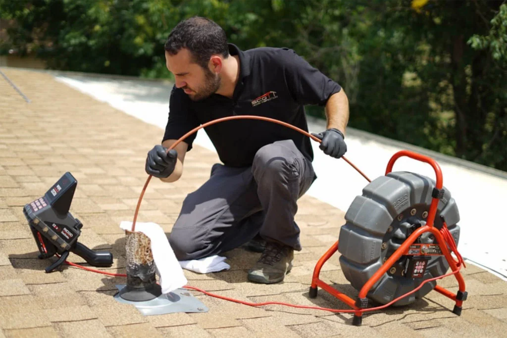 رفع گرفتگی لوله پشت بام تهران