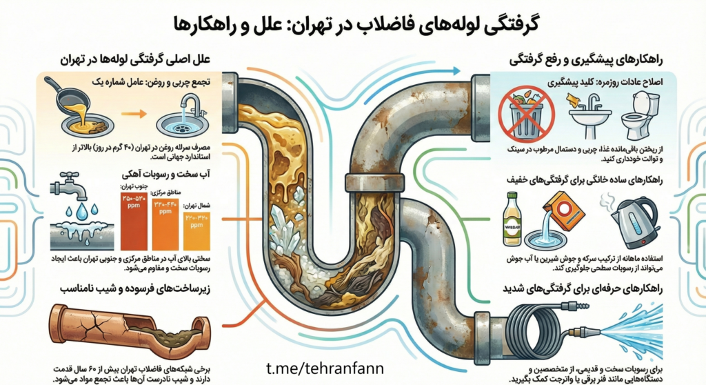 مقاله گرفتگی لوله ها در تهران
